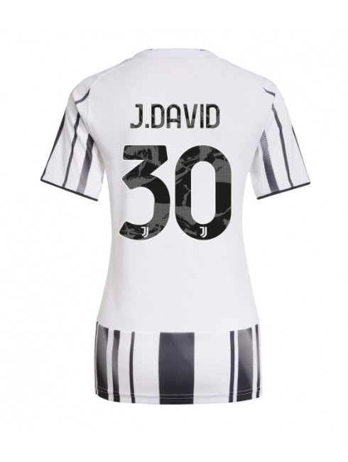 Juventus Jonathan David #30 Replika Hemmakläder Dam 2025-26 Kortärmad Juventus Jonathan David #30 Replika Hemmakläder Dam 2025-26 Kortärmad